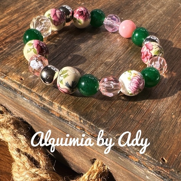 Alquimia by Ady Floral Beaded Bracelet - Picture 1 of 4